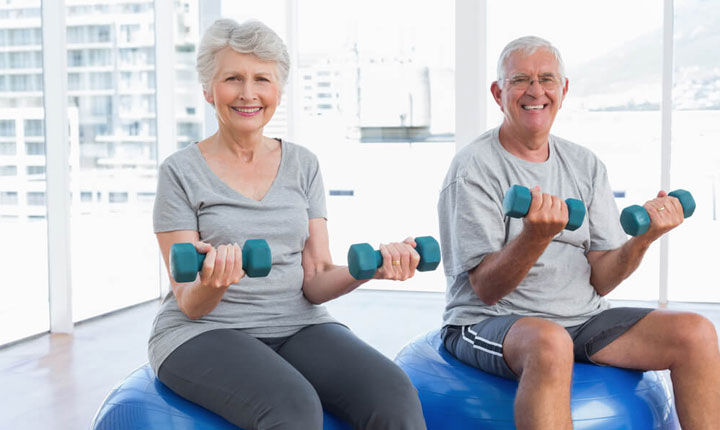 Home Exercise for Seniors - Light Weight Training