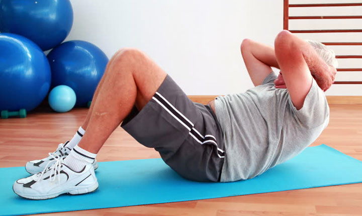 Older Adult Exercise at Home - Sit-Ups