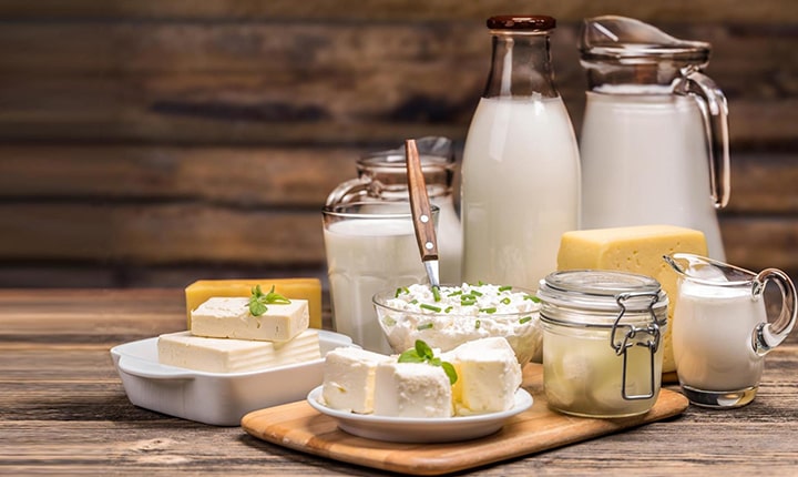 Dairy product - what to eat after workout 