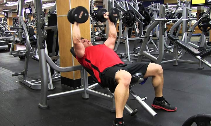 Incline Dumbbell Fly exercise