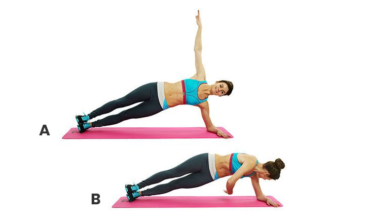Side Plank with Rotation