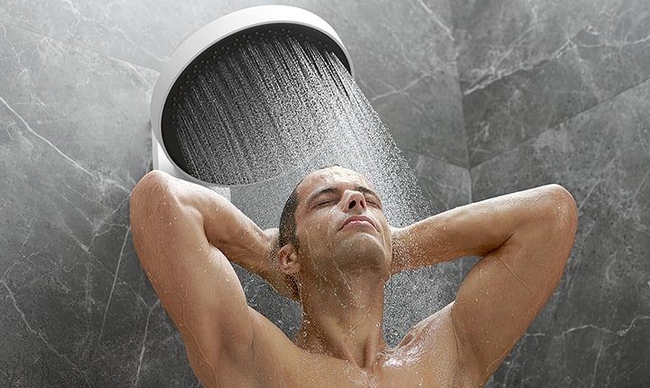 Showering after a workout