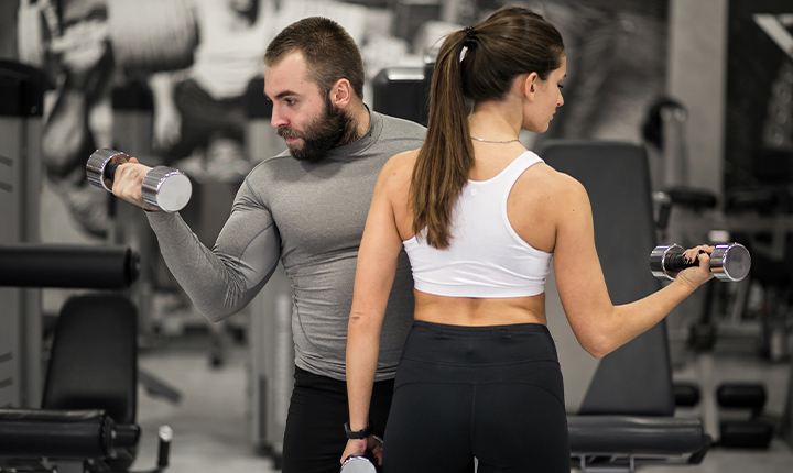 Weightlifting sessions are the same for both men and women